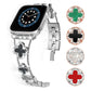 Newest Rhinestones-set Lucky Clover Stainless Steel Metal Link Band For Apple Watch