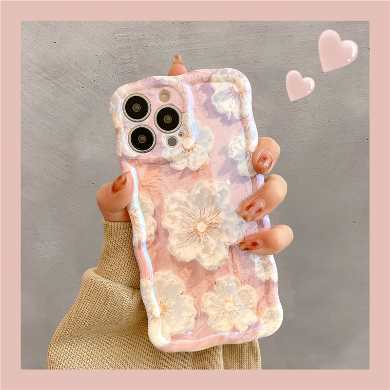 French Vintage Oil Painting Flowers iPhone Case