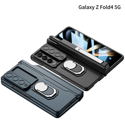 Magnetic Folding Armor Protective Case For Samsung Galaxy Z Fold 4 5G With Back Screen Protector Samsung Cases