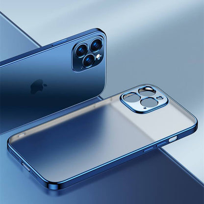 Luxury Square Frame Plating Clear Phone Case For iPhone iPhone Case
