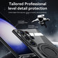 Magnetic Suction Bracket Electroplated Clear Protective Phone Case For Samsung Galaxy S23 Ultra Plus - mycasety2023 Mycasety