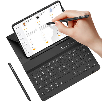 Newest Bluetooth 3.0 Keyboard Magnetic All-inclusive Leather Cover For Samsung Galaxy Z Fold3 Fold4 5G Come With keyboard+Holster Bracket+Phone Case+Capacitive Pen Samsung Cases