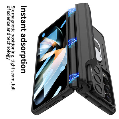 Magnetic Folding Armor Protective Case For Samsung Galaxy Z Fold 4 5G With Back Screen Protector Samsung Cases