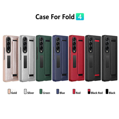 Newest Kickstand Wristband Phone Case For Samsung Galaxy Z Fold4 Fold3 With Screen Protector