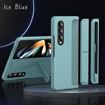 Detachable Pen Slot Invisible Bracket Phone Case For Samsung Galaxy Z Fold3 Fold4 5G With Pen Samsung Cases