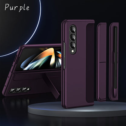 Detachable Pen Slot Invisible Bracket Phone Case For Samsung Galaxy Z Fold3 Fold4 5G With Pen Samsung Cases