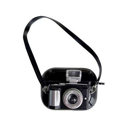 Newest Personalized Retro Glitter Camera Airpod Case