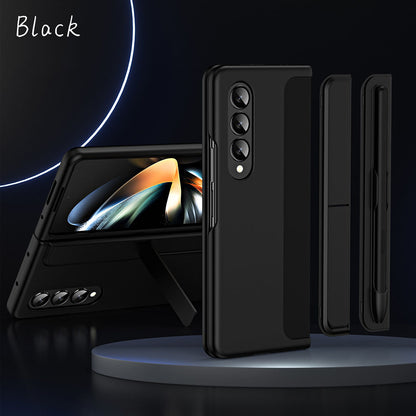 Detachable Pen Slot Invisible Bracket Phone Case For Samsung Galaxy Z Fold3 Fold4 5G With Pen Samsung Cases
