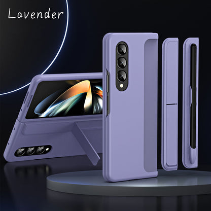 Detachable Pen Slot Invisible Bracket Phone Case For Samsung Galaxy Z Fold3 Fold4 5G With Pen Samsung Cases