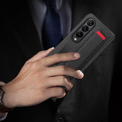 Newest Kickstand Wristband Phone Case For Samsung Galaxy Z Fold4 Fold3 With Screen Protector