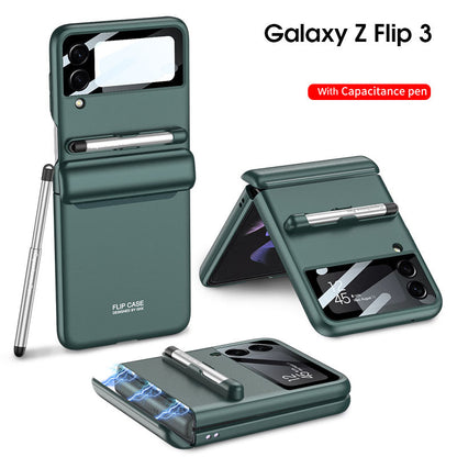 Newest Magnetic All-included Shockproof Plastic Hard Cover For Samsung Galaxy Z Flip3 Flip4 5G Samsung Cases