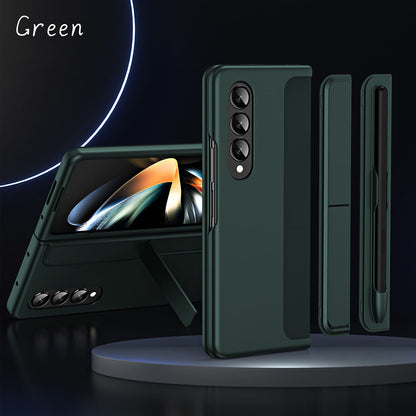 Detachable Pen Slot Invisible Bracket Phone Case For Samsung Galaxy Z Fold3 Fold4 5G With Pen Samsung Cases