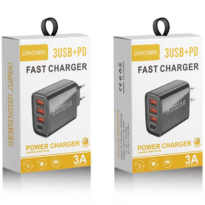 PD 20W USB 3.0 Type-C Charger Fast Quick Charge Mobile Phone For Iphone 11 12 13 Samsung Xiaomi Android Ipad C Power Adapter Power Adapter & Charger Accessories