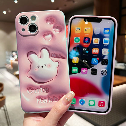 Newest Soft Super Cute Girl Pink Phone Case For iPhone
