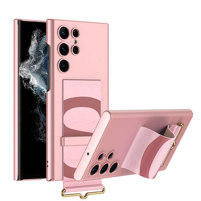 Leather Strap Holder All-inclusive Protective Cover For Samsung Galaxy S22 Series Samsung Case