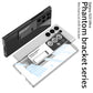 Magnetic Bracket Electroplated Clear Phone Case For Samsung Galaxy S23 Ultra Plus pphonecover