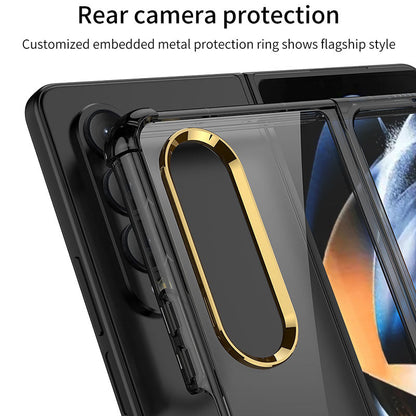 Samsung Galaxy Z Fold 4 5G Airbag Anti-fall Protective Cover With Front Tempered Film Samsung Cases