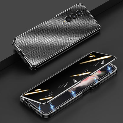 Samsung Galaxy Z Fold 3 Magnetic Brushed Metal Anti-fall Protective Cover Samsung Galaxy Z Fold 3 Case