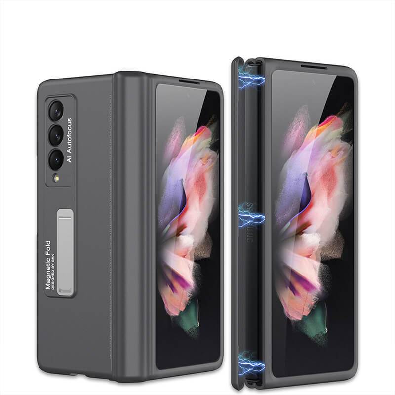 Magnetic Frame Plastic Stand All-included - Samsung Z Fold3 5G Phone Case Samsung Galaxy Z Fold 3 Case