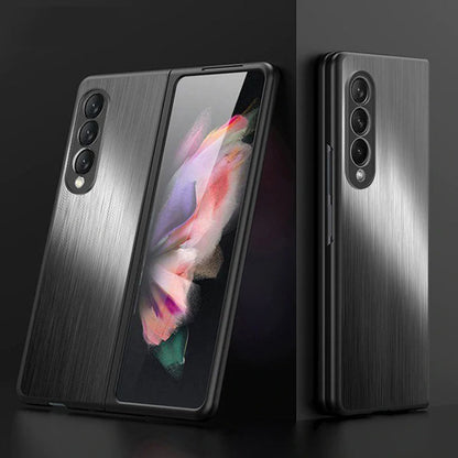 Samsung Galaxy Z Fold 3 Magnetic Brushed Metal Anti-fall Protective Cover Samsung Galaxy Z Fold 3 Case