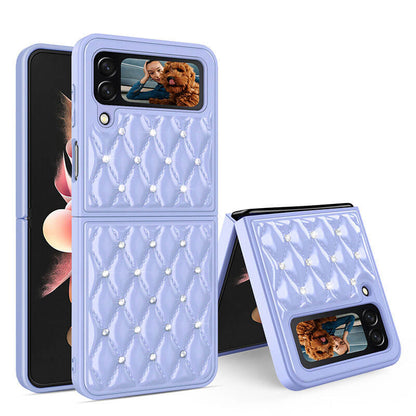 Creative Electroplating Diamond Protective Cover For Samsung Galaxy Z Flip 3 5G Samsung Galaxy Z Flip 3 Case