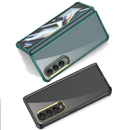Samsung Galaxy Z Fold 4 5G Airbag Anti-fall Protective Cover With Front Tempered Film Samsung Cases