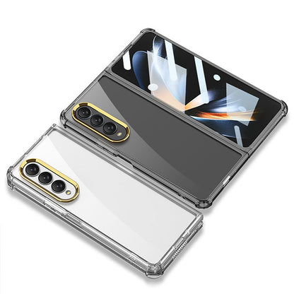 Samsung Galaxy Z Fold 4 5G Airbag Anti-fall Protective Cover With Front Tempered Film Samsung Cases