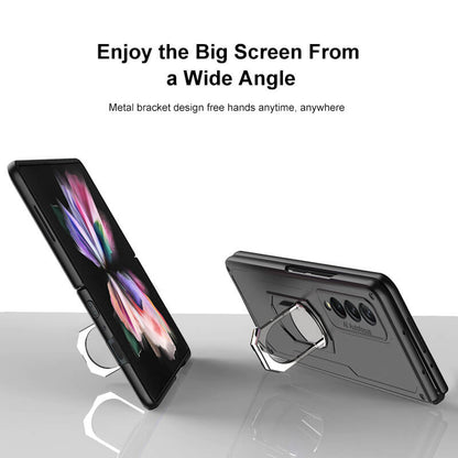 Armor Anti-knock Protection Ring Stand - Samsung Z Fold3 5G Phone Case Samsung Galaxy Z Fold 3 Case