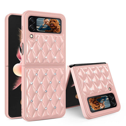 Creative Electroplating Diamond Protective Cover For Samsung Galaxy Z Flip 3 5G Samsung Galaxy Z Flip 3 Case