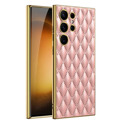 Newest Electorplated Leather Soft Shell For Samsung Galaxy S23 Series
