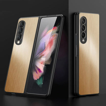 Samsung Galaxy Z Fold 3 Magnetic Brushed Metal Anti-fall Protective Cover Samsung Galaxy Z Fold 3 Case