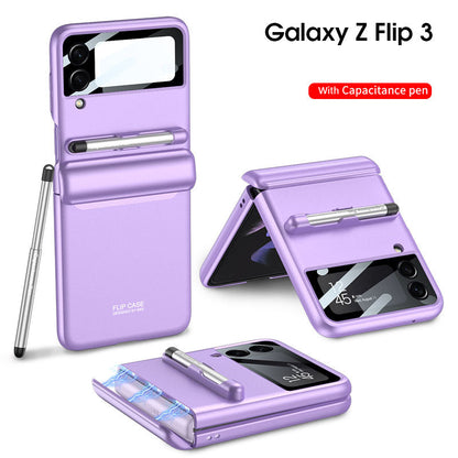 Newest Magnetic All-included Shockproof Plastic Hard Cover For Samsung Galaxy Z Flip3 Flip4 5G Samsung Cases