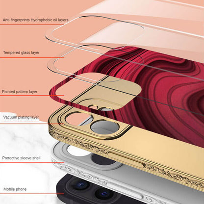 Luxury Plating Protective Scratch Proof iPhone Samsung Case With Ring iPhone Cases