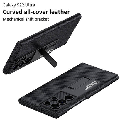 NEWEST Magnetic Holder Leather Case for Samsung Galaxy S22 Ultra 5G Samsung Cases