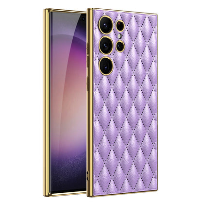 Newest Electorplated Leather Soft Shell For Samsung Galaxy S23 Series