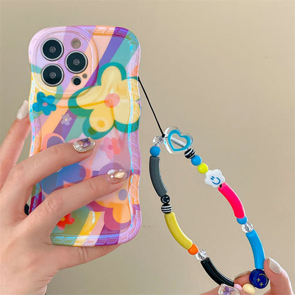 New Dopamine Graffiti Flower iPhone Case