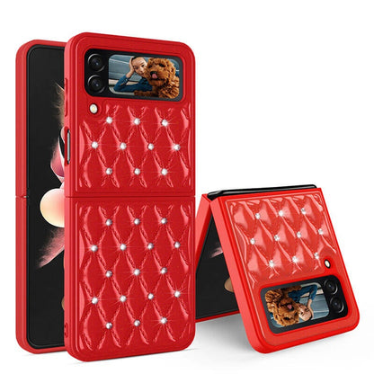 Creative Electroplating Diamond Protective Cover For Samsung Galaxy Z Flip 3 5G Samsung Galaxy Z Flip 3 Case