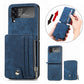 Wallet Case For Samsung Galaxy Z Flip4 Flip3 with Detachable Card Slot Kickstand Zipper Samsung Cases