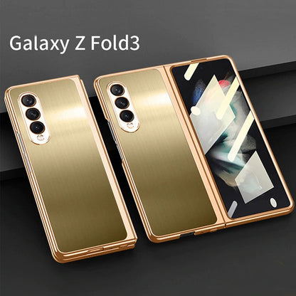 Samsung Galaxy Z Fold 3 Magnetic Brushed Metal Anti-fall Protective Cover Samsung Galaxy Z Fold 3 Case