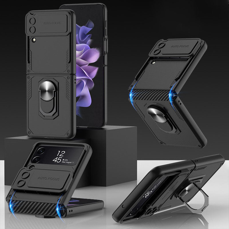 NEWEST Drop Tested Cover With Kickstand Protective Case for Samsung Galaxy Z Flip4 5G Samsung Cases
