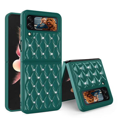 Creative Electroplating Diamond Protective Cover For Samsung Galaxy Z Flip 3 5G Samsung Galaxy Z Flip 3 Case