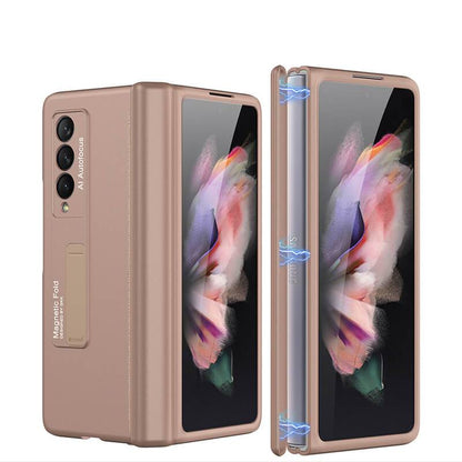 Magnetic Frame Plastic Stand All-included - Samsung Z Fold3 5G Phone Case Samsung Galaxy Z Fold 3 Case