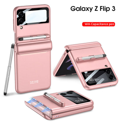 Newest Magnetic All-included Shockproof Plastic Hard Cover For Samsung Galaxy Z Flip3 Flip4 5G Samsung Cases