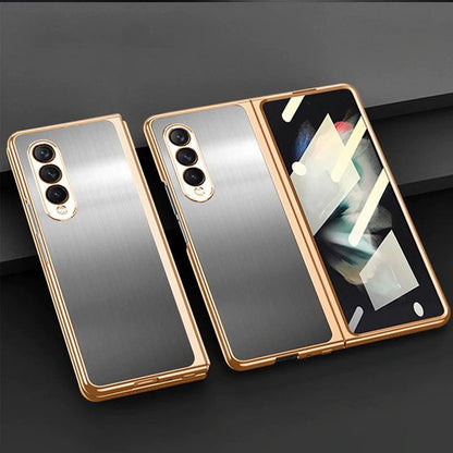 Samsung Galaxy Z Fold 3 Magnetic Brushed Metal Anti-fall Protective Cover Samsung Galaxy Z Fold 3 Case