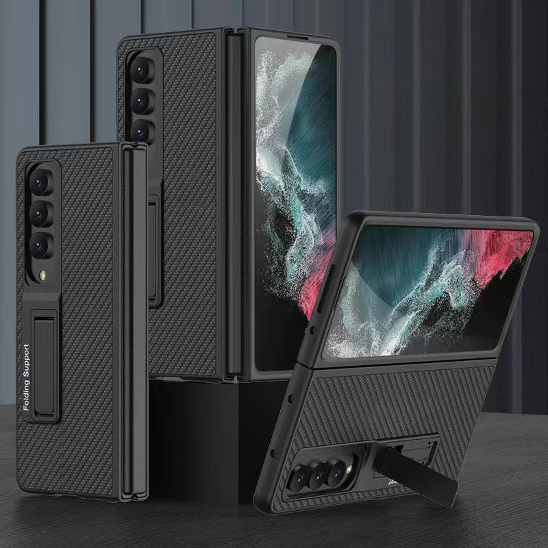 Samsung Galaxy Z Fold 4 5G Luxury Leather Magnetic Stand All-inclusive Drop-resistant Protective Cover Samsung Cases