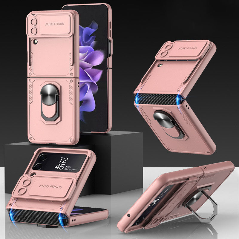 NEWEST Drop Tested Cover With Kickstand Protective Case for Samsung Galaxy Z Flip4 5G Samsung Cases