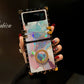 Marble Colorful Ring Phone Case for Samsung Galaxy Z Flip4 Flip3 - GiftJupiter
