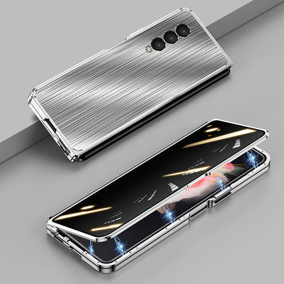 Samsung Galaxy Z Fold 3 Magnetic Brushed Metal Anti-fall Protective Cover Samsung Galaxy Z Fold 3 Case