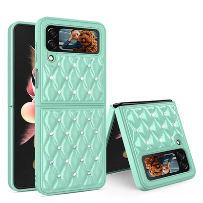 Creative Electroplating Diamond Protective Cover For Samsung Galaxy Z Flip 3 5G Samsung Galaxy Z Flip 3 Case