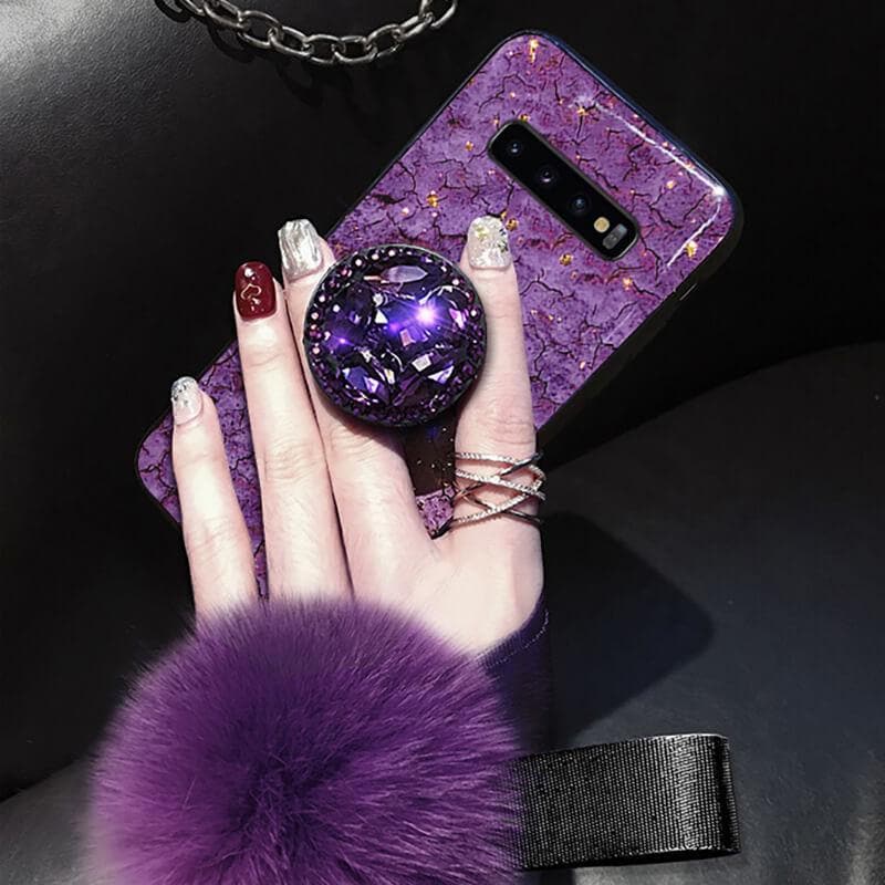 American Style Phone Case For Samsung Galaxy with Bracket/Fur Ball
